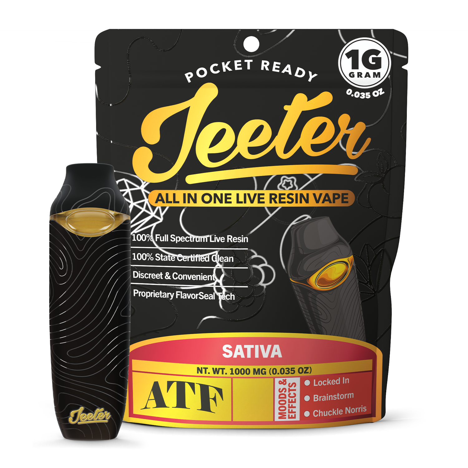 JEETER ALL-IN-ONE LIVE RESIN VAPE 2G - AMARETTO SOUR - Imperial NYC 1 JEETER ALL-IN-ONE LIVE RESIN VAPE 2G - AMARETTO SOUR