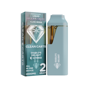 Liquid Diamonds + Live Resin CC Clean Carts 2 g Disposable All-In-One