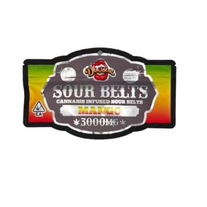 DEVOUR - SOUR BELTS - MANGO - 3000MG THC