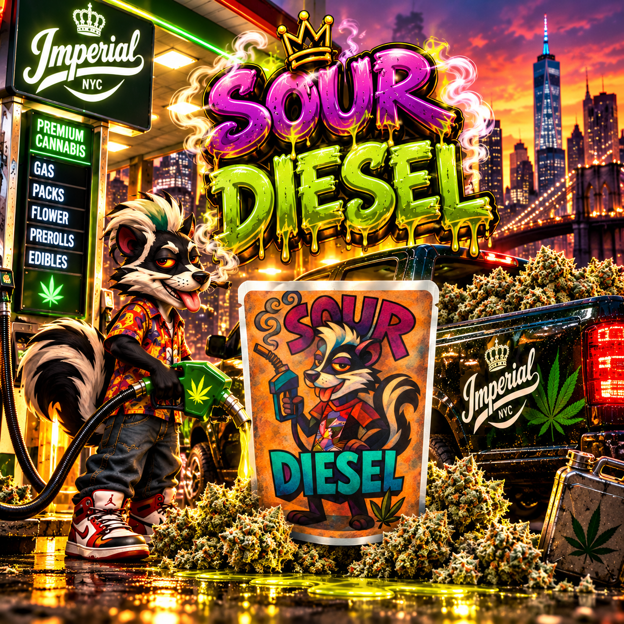 PICASSOS'S - SOUR DIESEL - 3.5G - Imperial NYC 1 PICASSOS'S - SOUR DIESEL - 3.5G