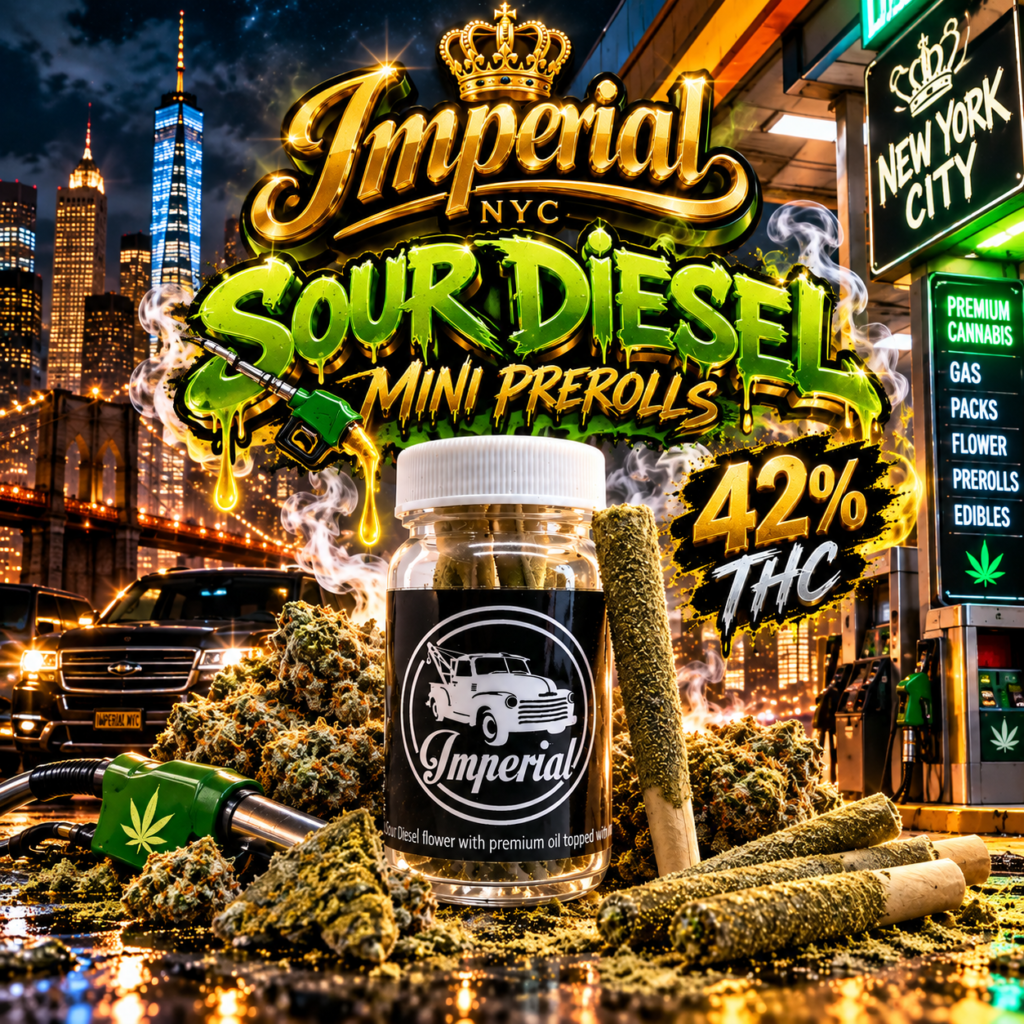 IMPERIAL NYC SOUR DIESEL MOONROCK MINI PREROLLS - 5X 0.7G - 42% THC