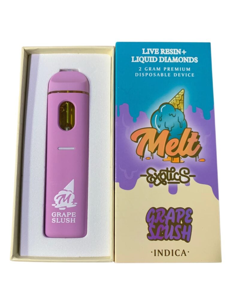 MELT EXOTIC - GRAPE SLUSH - LIVE RESIN + DIAMONDS - 2G AIO (INDICA)