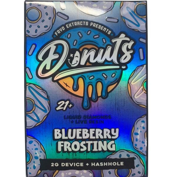 FRYD DONUTS - BLUEBERRY FROSTING - 2G DISPOSABLE + HASHHOLE PRE-ROLL