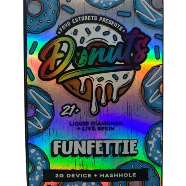 FRYD DONUTS - FUNFETTIE - 2G DISPOSABLE + HASHHOLE PRE-ROLL