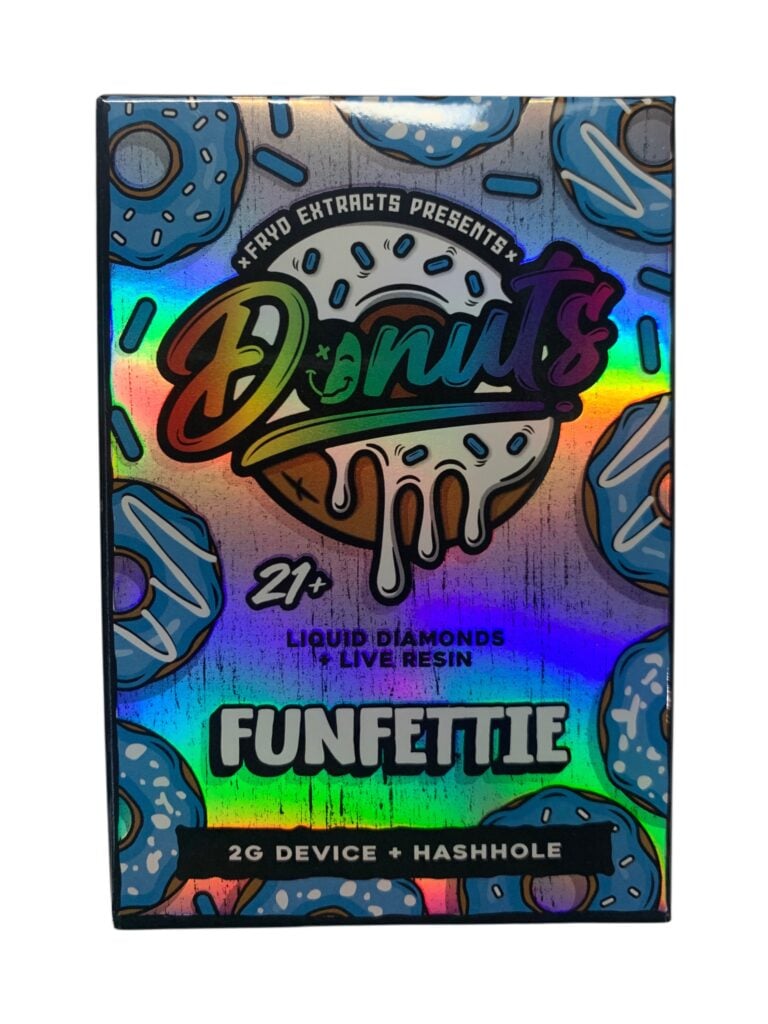 FRYD DONUTS - FUNFETTIE - 2G DISPOSABLE + HASHHOLE PRE-ROLL