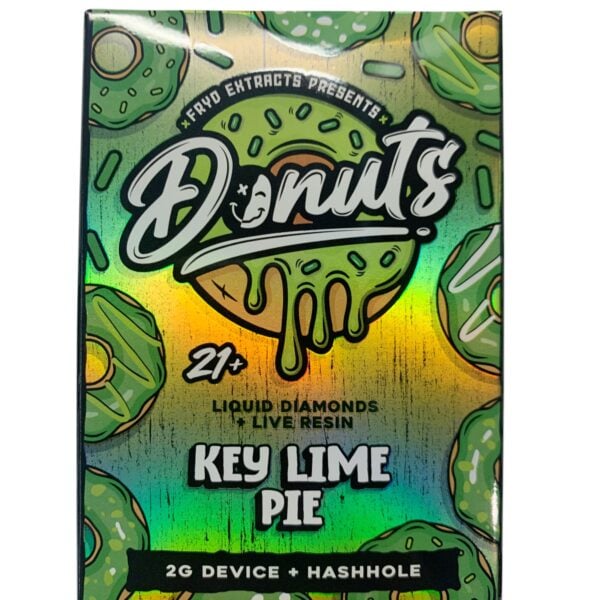 FRYD DONUTS – KEY LIME PIE – 2G DISPOSABLE + HASHHOLE PRE-ROLL