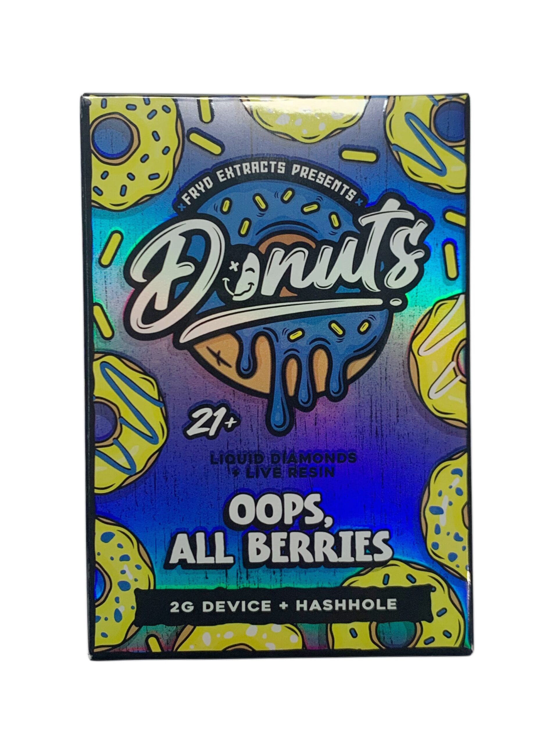 FRYD DONUTS – OOPS, ALL BERRIES – 2G DISPOSABLE + HASHHOLE PRE-ROLL